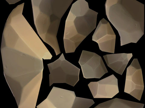 Stylized graveyard 3D Model