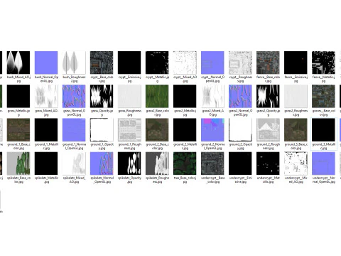 Stylized graveyard 3D Model