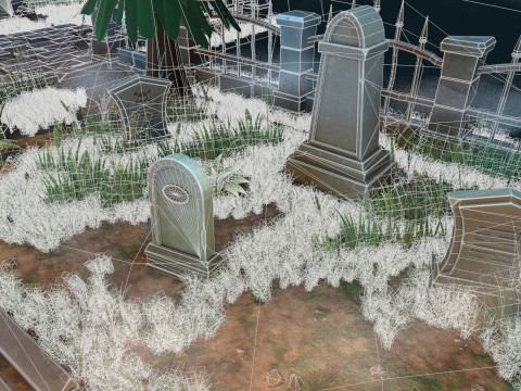 Stylized graveyard 3D Модель