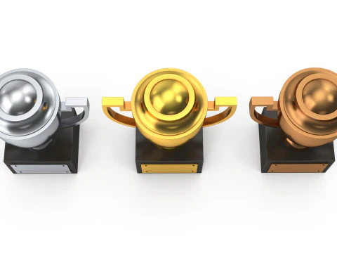Trophy cups 3D Model