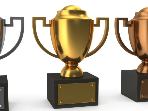 Trophy cups 3D Model