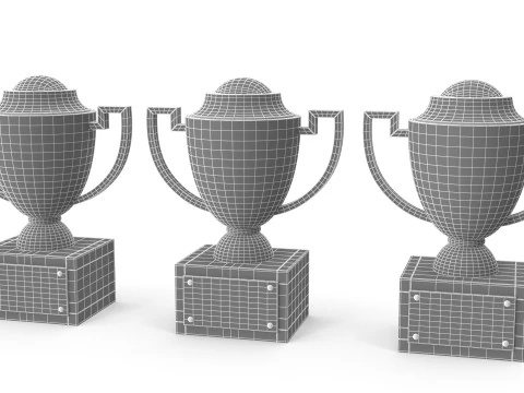 Trophy cups 3D Model