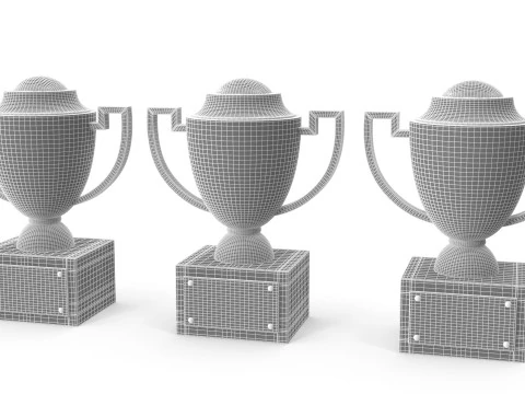 Trophy cups 3D Model