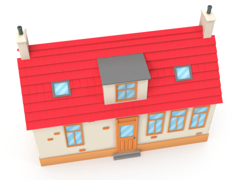 Cartoon house 3D Model