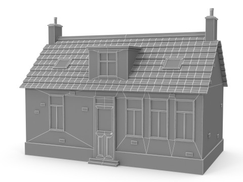 Cartoon house 3D Model