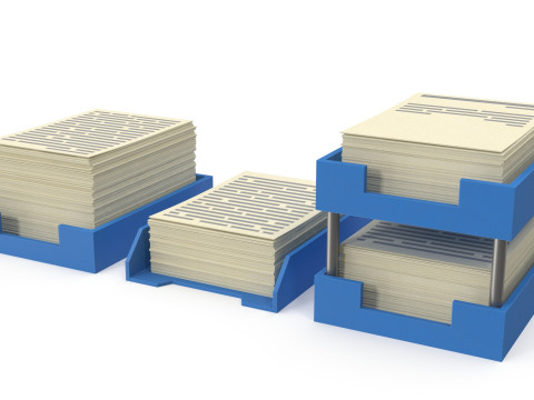 Stylized Paper Stacks 3D 模型