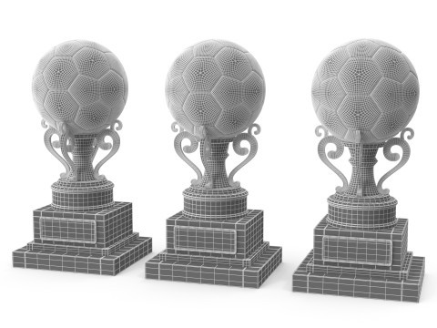 Trophy balls 3D 模型