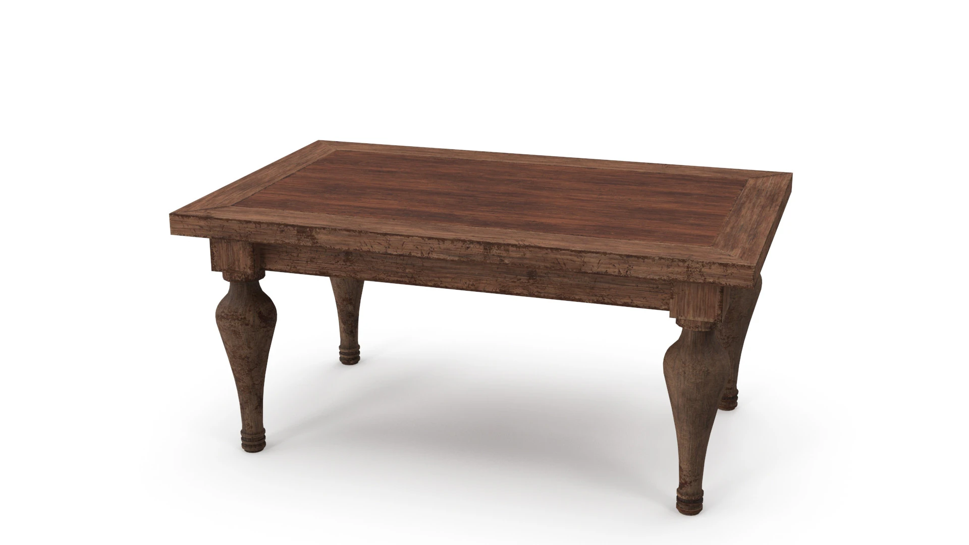 Old Table 3D Model .c4d .max .obj .3ds .fbx .stl .blend