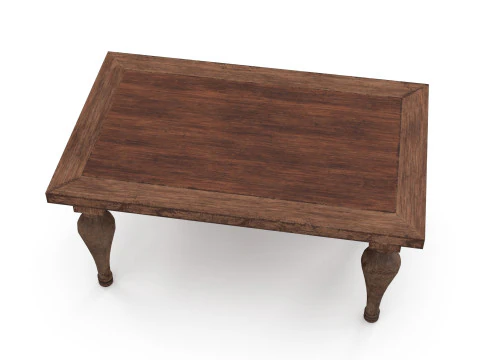 Old Table 3D Model