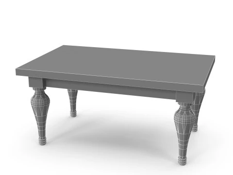 Old Table 3D Model