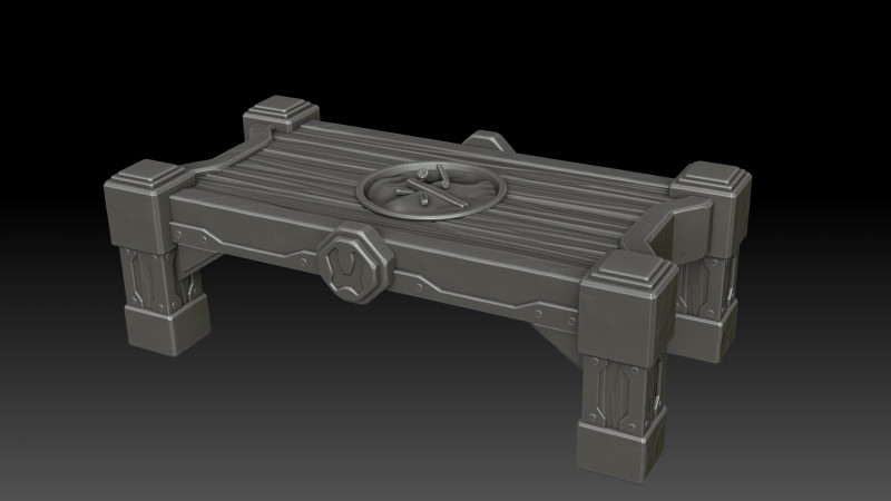 Stylized table dwarf 3D Model .c4d .max .obj .3ds .fbx .stl .blend
