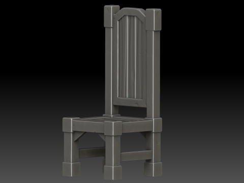 Stylized chair 3D Model