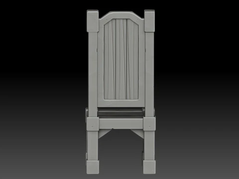 様式化された椅子 3Dモデル