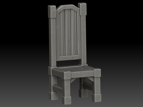 Stylized chair 3D Model