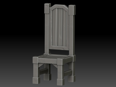Stylized chair 3D Model