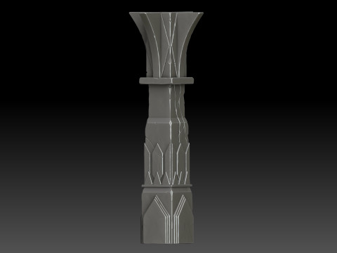 Stylized pillar 3D 모델
