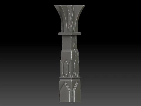 Stilize s&uuml;tun 3D Model