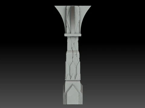 Stylized pillar 3D Model