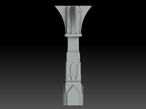 Stylized pillar 3D Model
