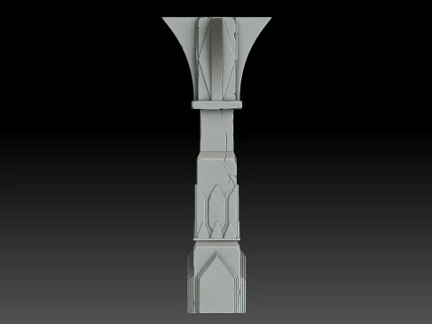 Stylized pillar 3D Model