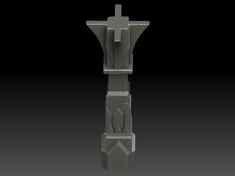 Stylized pillar 3D Model