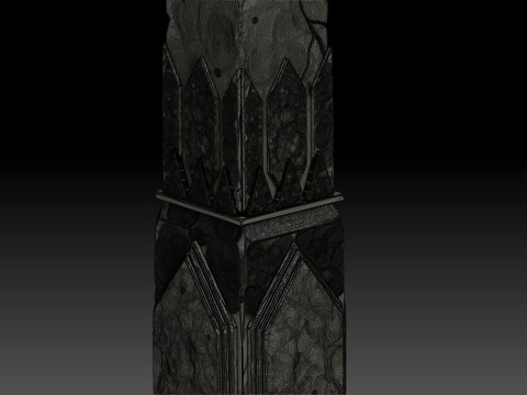 Stylized pillar 3D Model