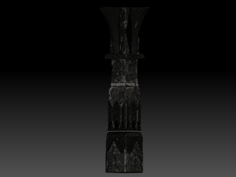Stylized pillar 3D Model