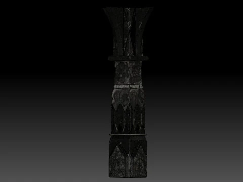Stylized pillar 3D Model