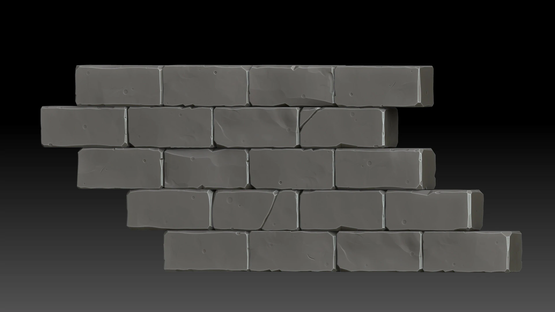 Stylized bricks 3D Model .c4d .max .obj .3ds .fbx .stl .blend 
