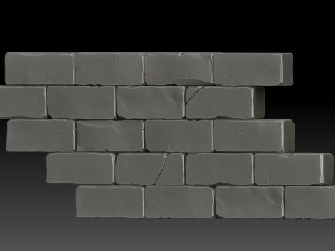 Stylized bricks Modelo 3D