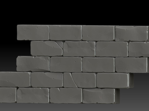 Stylized bricks 3D 模型