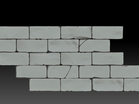Stylized bricks 3D 模型