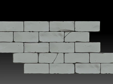 Stylized bricks 3D Model