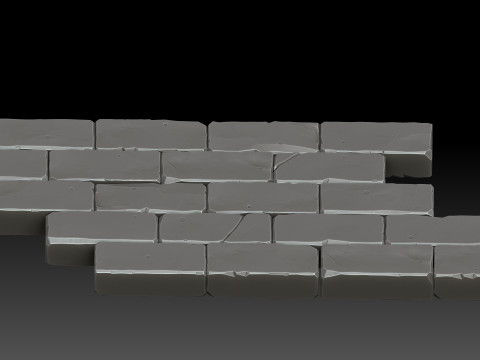 Stylized bricks 3D 模型
