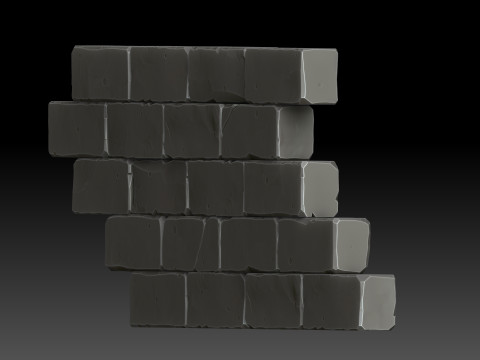 Stylized bricks 3D 模型