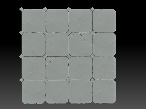Stylized tile 3D Model