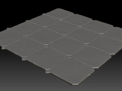 Stylized tile Modelo 3D