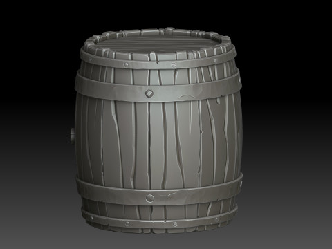 Stylized barrel 3D मॉडल