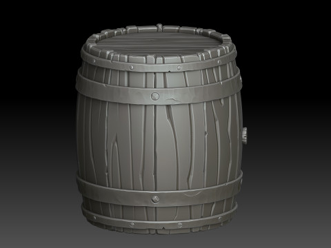 Stylized barrel 3D मॉडल