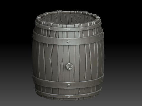 Stylized barrel 3D मॉडल