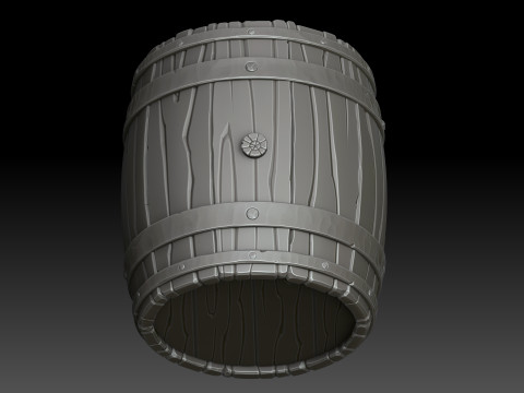 Stylized barrel 3D मॉडल
