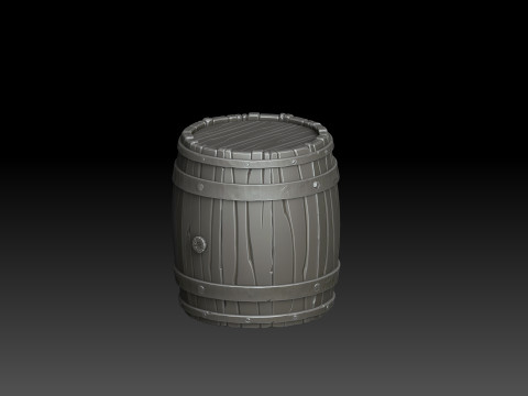 Stylized barrel 3D मॉडल