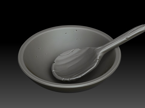 Stylized dishes 3D Model
