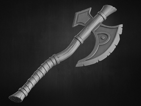 Stylized battle axe 3D Модель