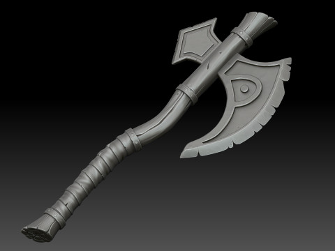 Stylized battle axe Modelo 3D