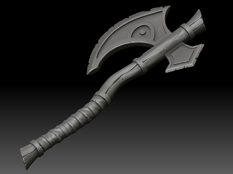 Stylized battle axe Modelo 3D