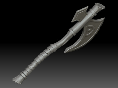 Stylized battle axe Modelo 3D
