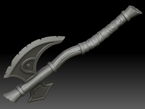 Stylized battle axe Modelo 3D