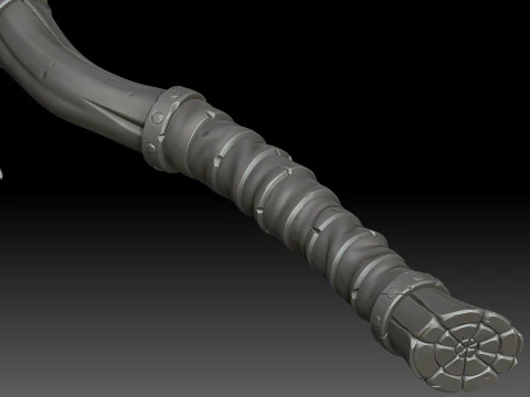 様式化された戦斧 3Dモデル