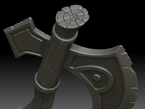Stylized battle axe Modelo 3D